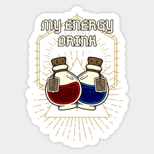 My Energy Drink - Health and Mana Potion Sticker